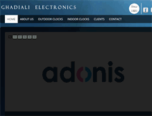 Tablet Screenshot of ghadialielectronics.com